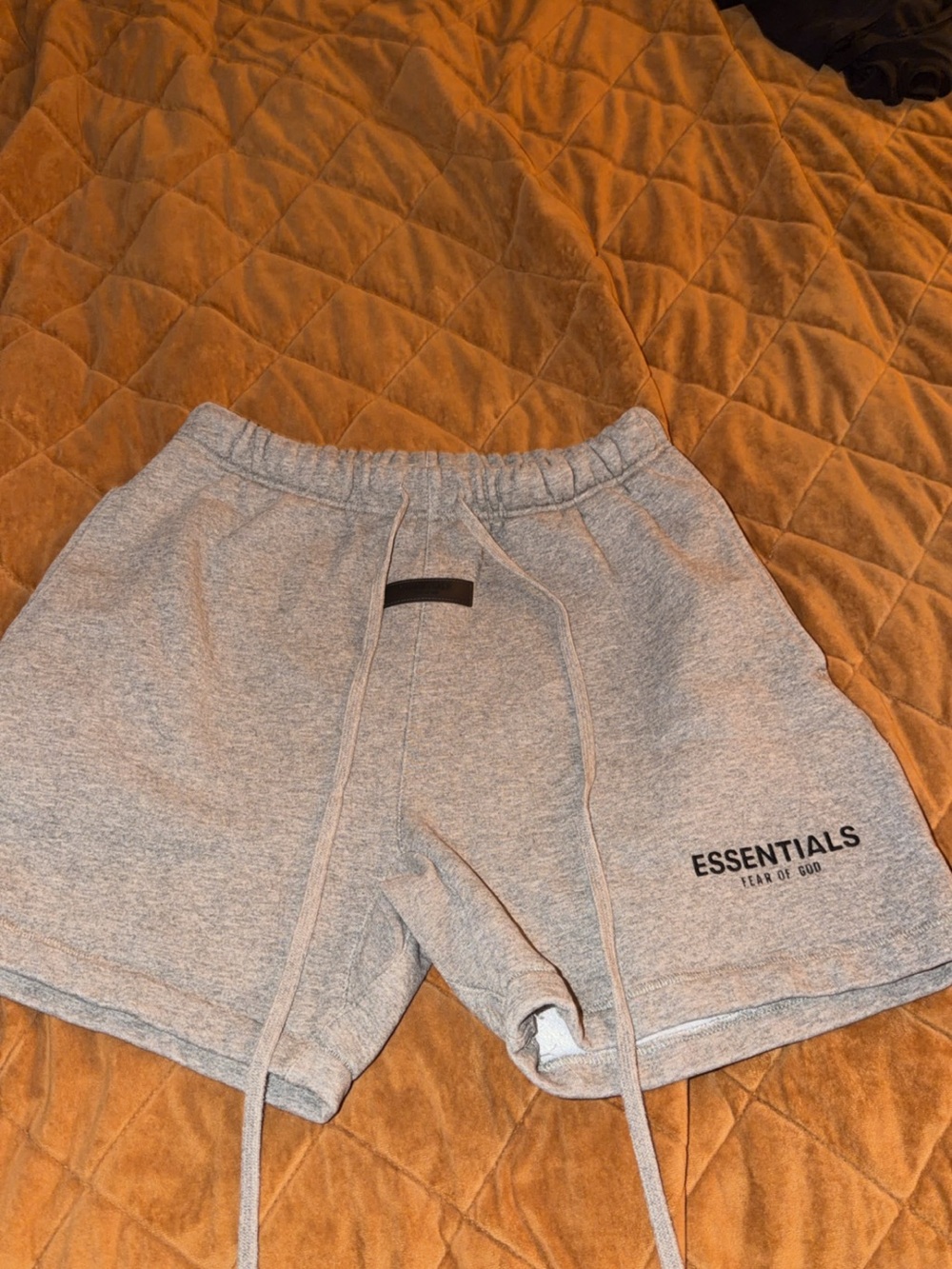 Essentials Men’s Light Gray Athletic Sweat Shorts